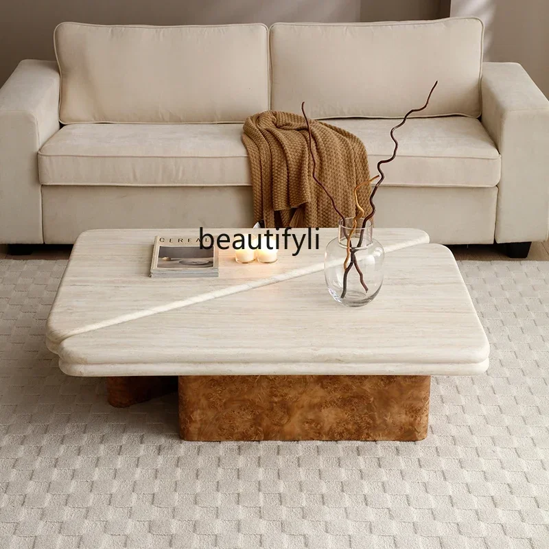 TTT Milk tea style cake coffee table combination living room home bedroom designer wabi-sabi wind creative new product combinati