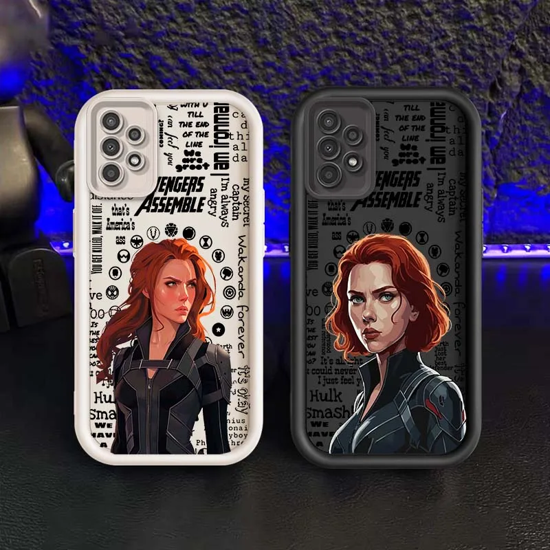 

Marvel Black Widow Anime For Samsung A73 A72 A56 A55 A54 A53 A35 A32 A25 A23 A21s A14 A05 5G Eye Ladder