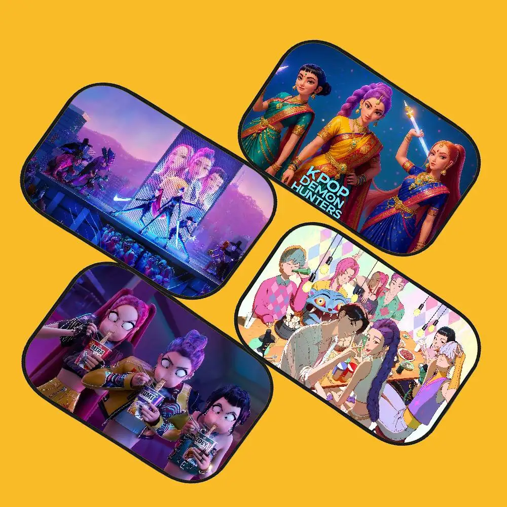 

KPop Demon Hunters HUNTRIX автомобильный солнцезащитный козырек летняя пленка на окно автомобиля солнцезащитный козырек детский солнцезащитный козырек на боковое окно занавеска