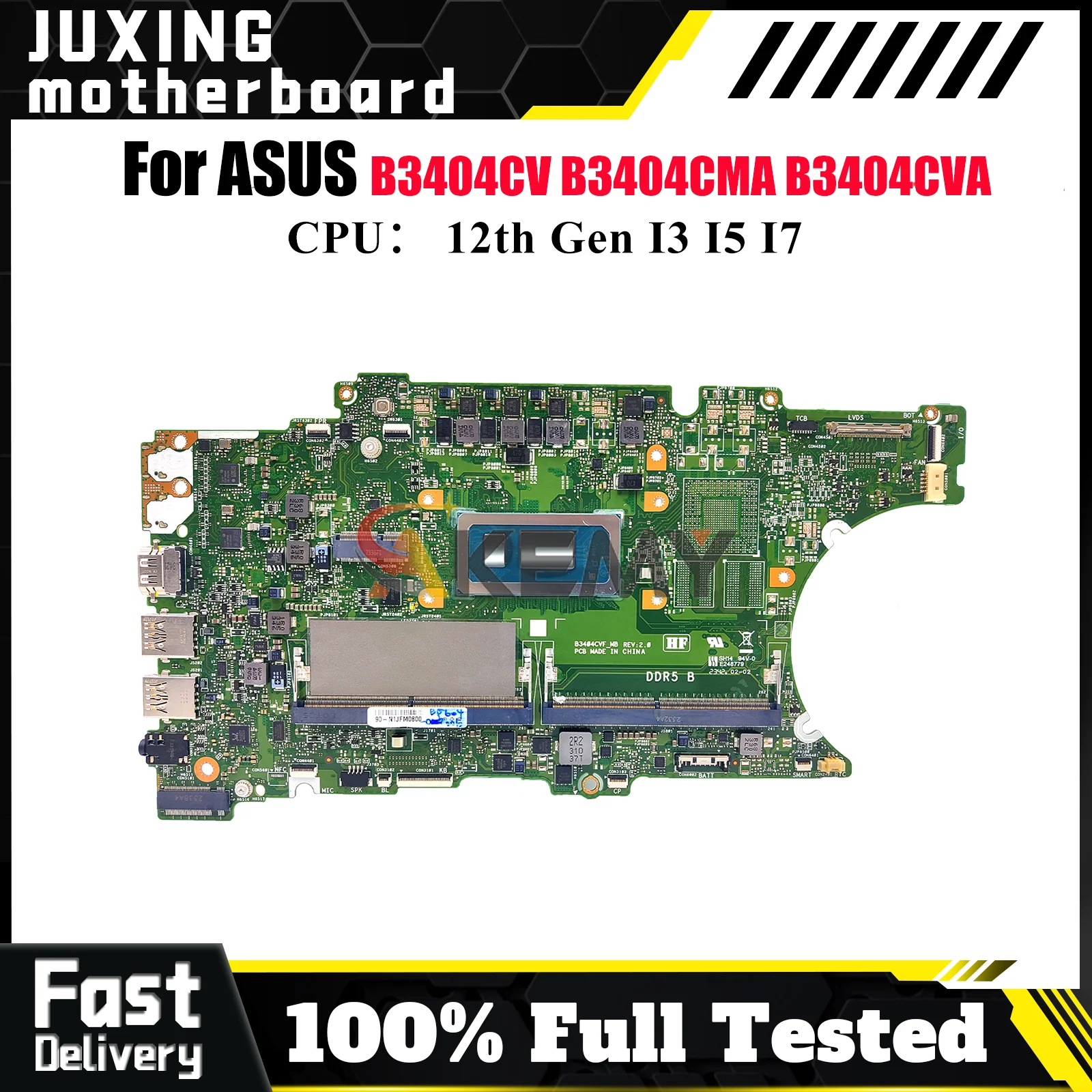 

B3404CV Laptop Motherboard For ASUS ExpertBook B3404C B3404CMA B3404CVA Notebook Mainboard With I3 I5 I7 CPU 100% tests OK stk