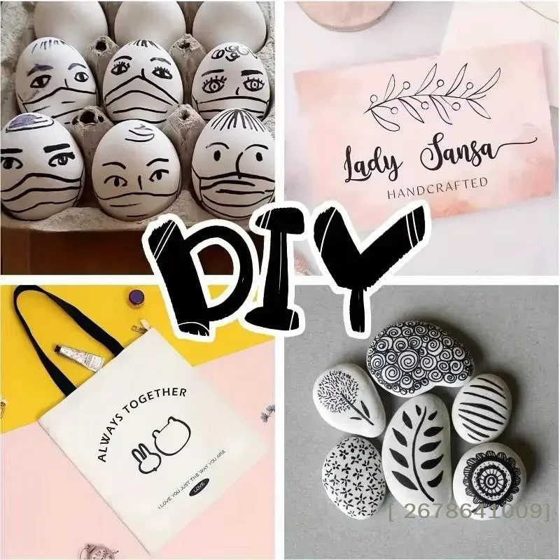 قلم تحديد دائم قائم على الزيت 9500، مقاوم للماء والكحول، قلم استنسل للفن الصناعي والشم [YY33].