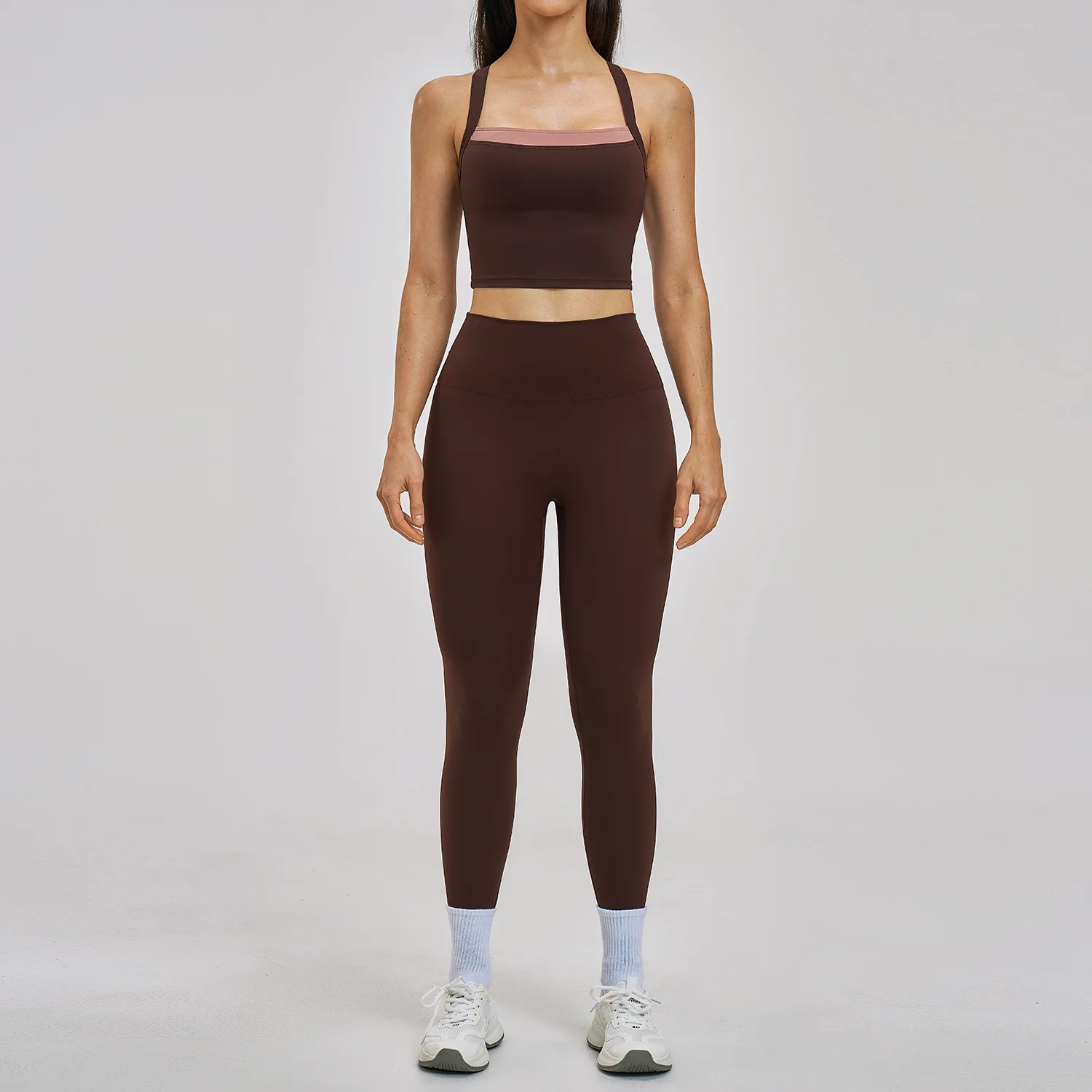 Yoga Set 2PCS Women's Tracksuit Athletic Wear Fitness Clothes Gym Outfits Workout Sets Push Up Clothes Sports Bra Leggings Suit
