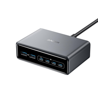Anker Prime Charger, 250W GaN Prime USB C Charging Station, Ultra-Fast 6-Port, 2.26\