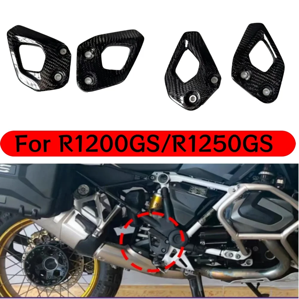 

100% Carbon Fiber Motorcycle Heel Guard Plates Foot Rests FOR BMW R1200GS 2013-2018 R1250GS 2017-2019 Adventure