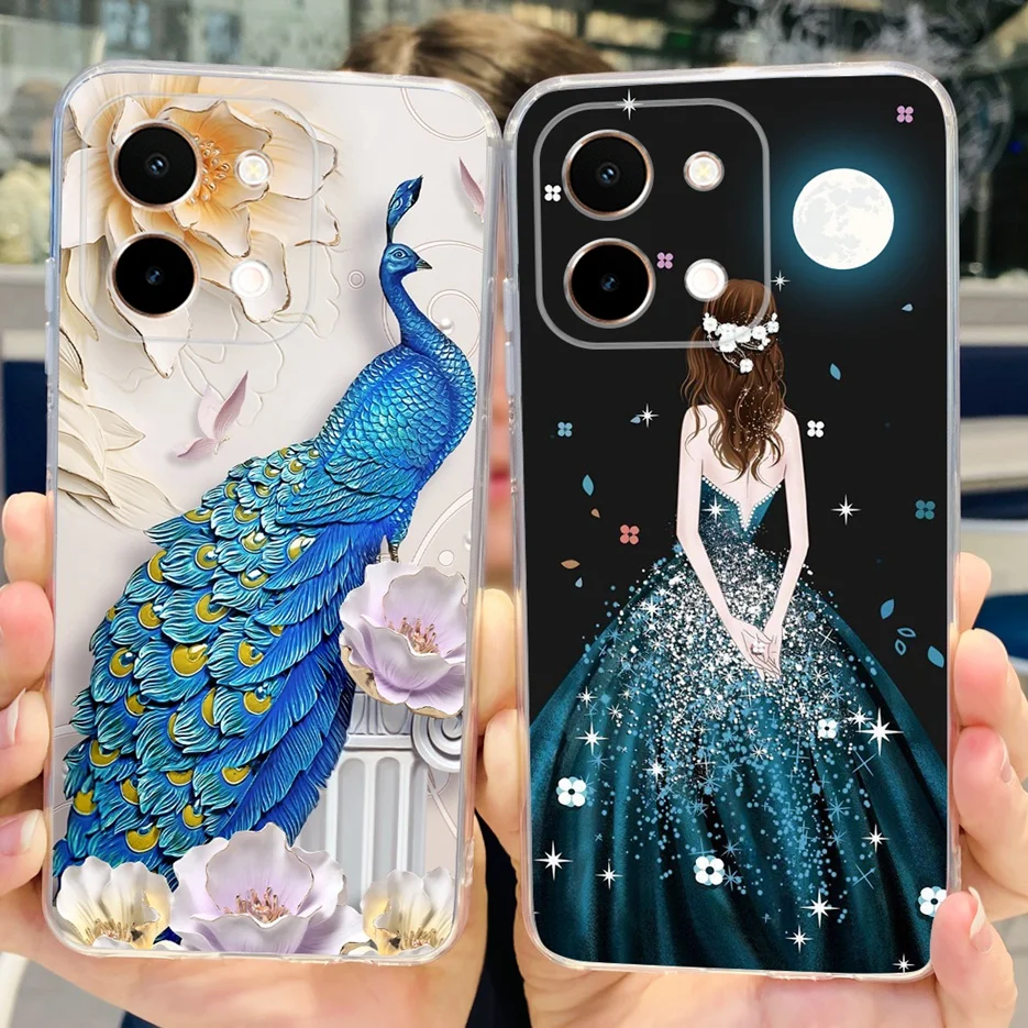 For Vivo Y28 4G Case V2352 Cute Painted Cover Soft Silicone TPU Phone Case For Vivo Y28 Y 28 VivoY28 4G Fundas 6.68\'\' Coque Capa