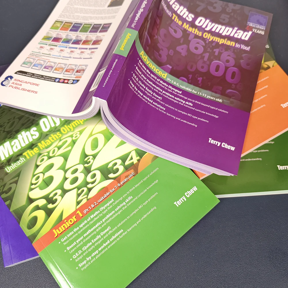 1 Book Sap Maths Olympiad Primary School Mathematical Thinking Training Exercise Math Questions English Book