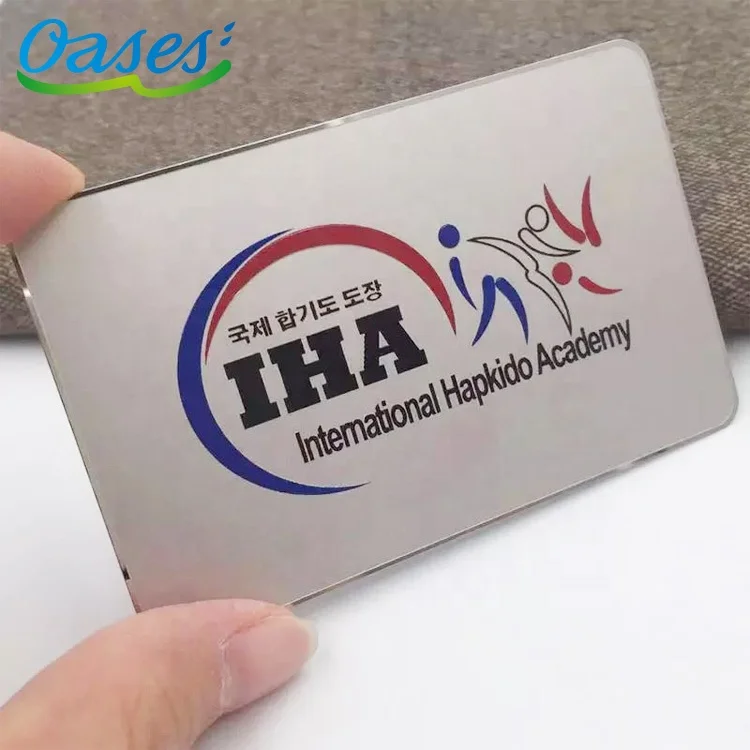 Customized query 2025 New Product Premium Quality Advertising Use Customizable Metal Business Cards with Logo Etching and Printi