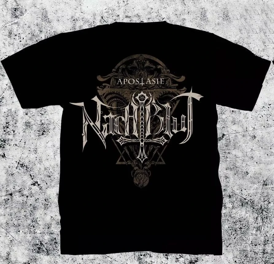 

Немецкая зеленая летняя футболка Nachtblut Night Blood Band Heavy Metal Rock West Coast Street, свободная повседневная футболка для мужчин и женщин