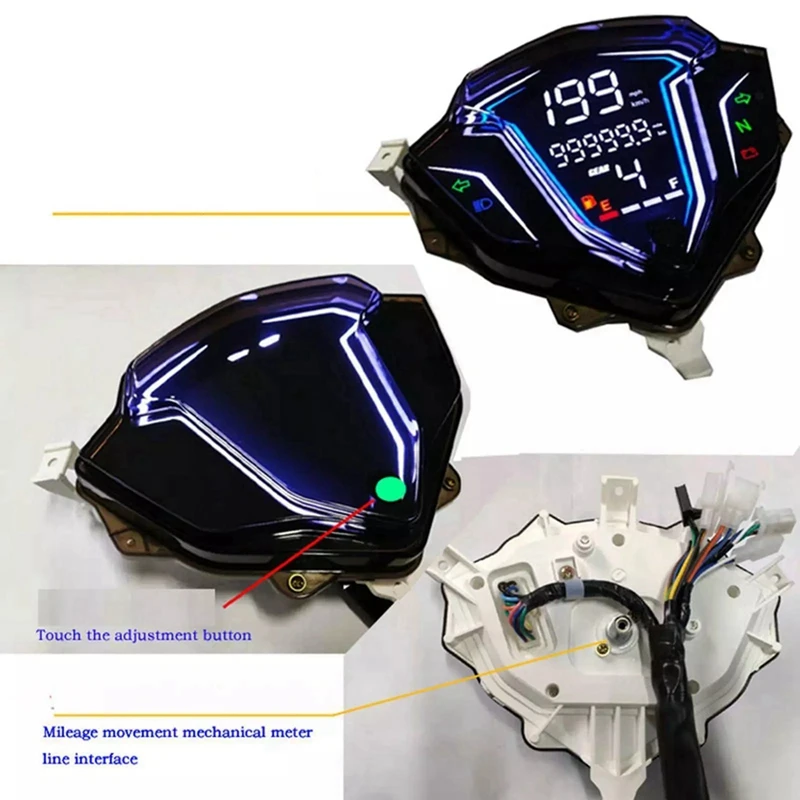 Motorcycle Digital Odometer Instrument Modification Refit Automatically Adjust For YAMAHA SRL115 FI / LAGENDA 115Z