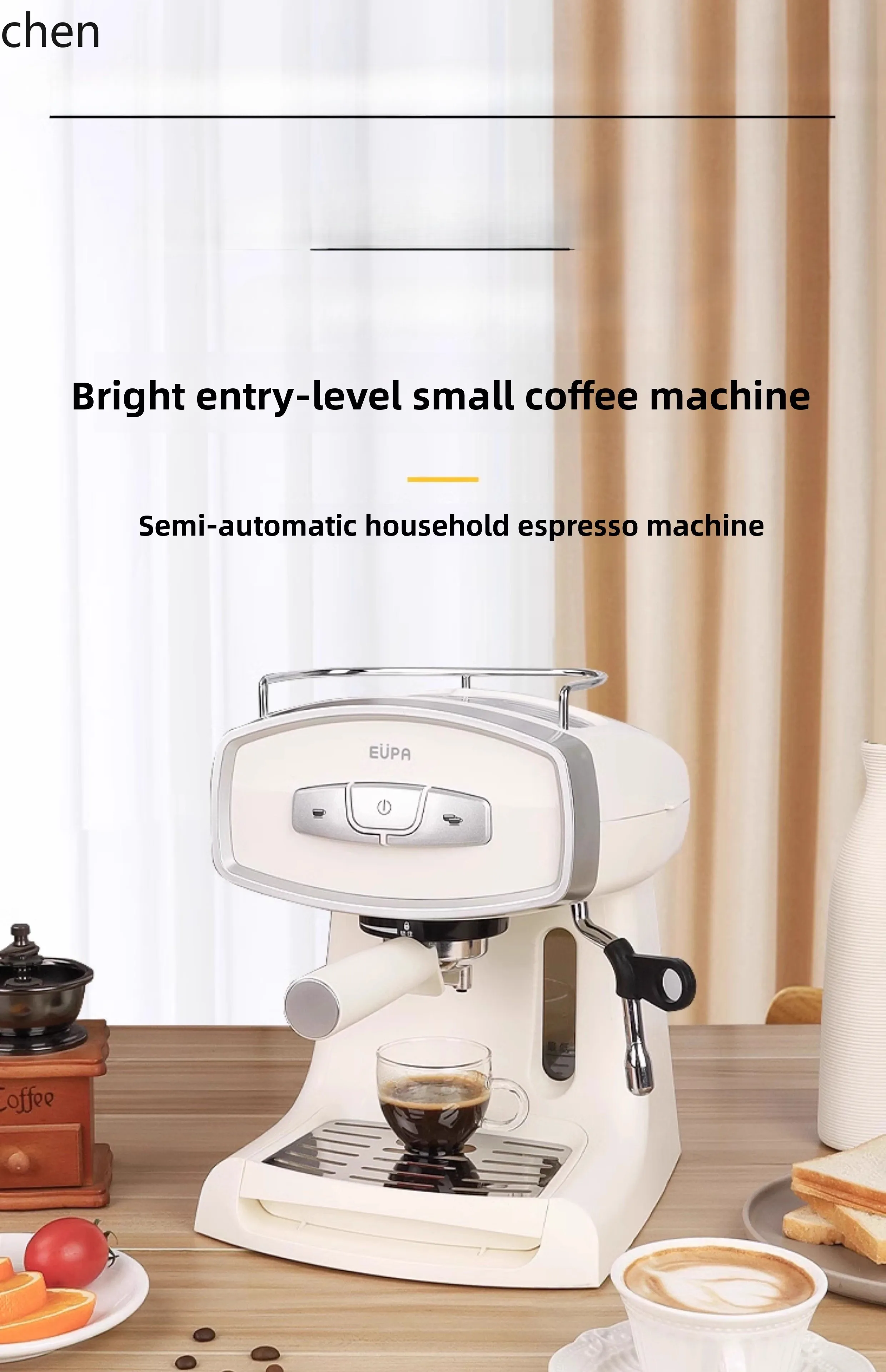 Кофемашина ZML, бытовая, маленькая, концентрированная, полностью полуавтоматическая, со встроенной паровой пеной для молока, коммерческая