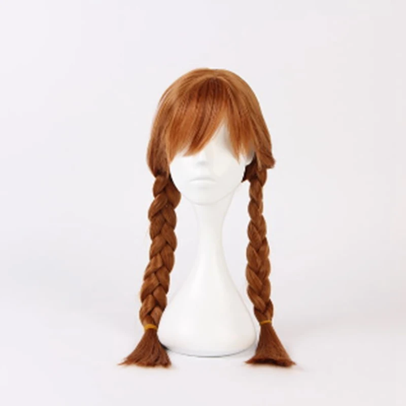 Children's Halloween Wig "Freeze" Anna Double Whip Elsa Princess Children's Halloween Wig