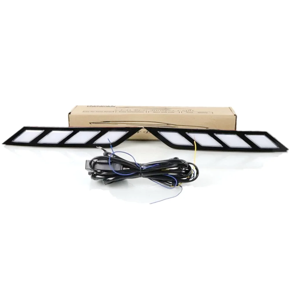 

July King Car Daytime Running Lights for Toyota Avalon 2019+, 6000K LED Front Fornt Bumper DRL + Streamer Yellow Turn Signals