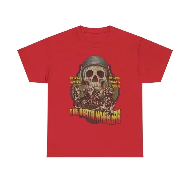The Death Wheelers 1973 Horror Action Bike Gang Movie T shirt