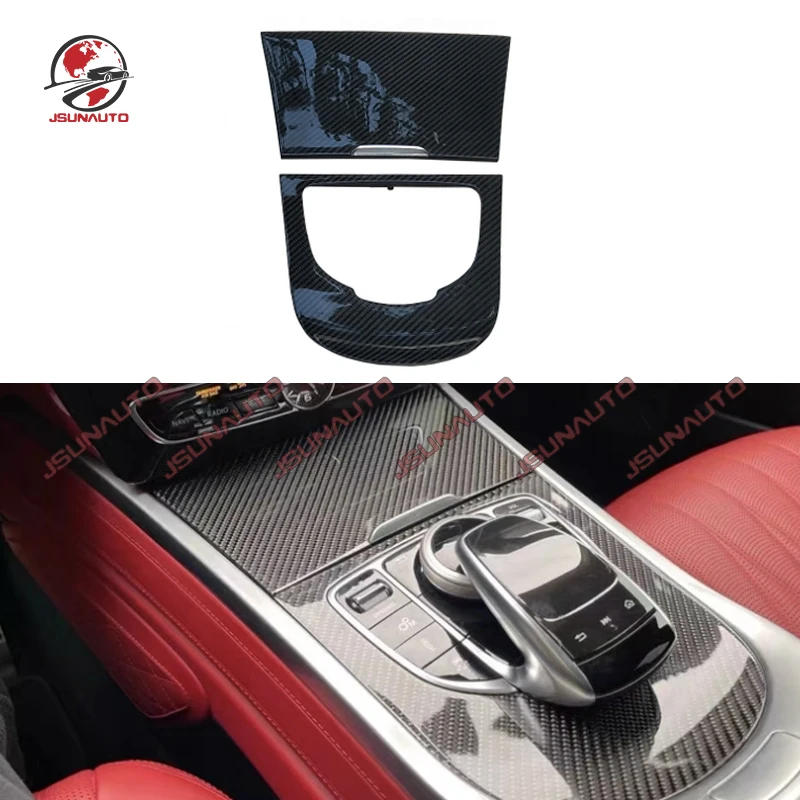 Carbon Fiber For Benz G Class W464 Replacement Style Interior Trims Console Central Cover Storage Box Carbon For G63 G65 G50