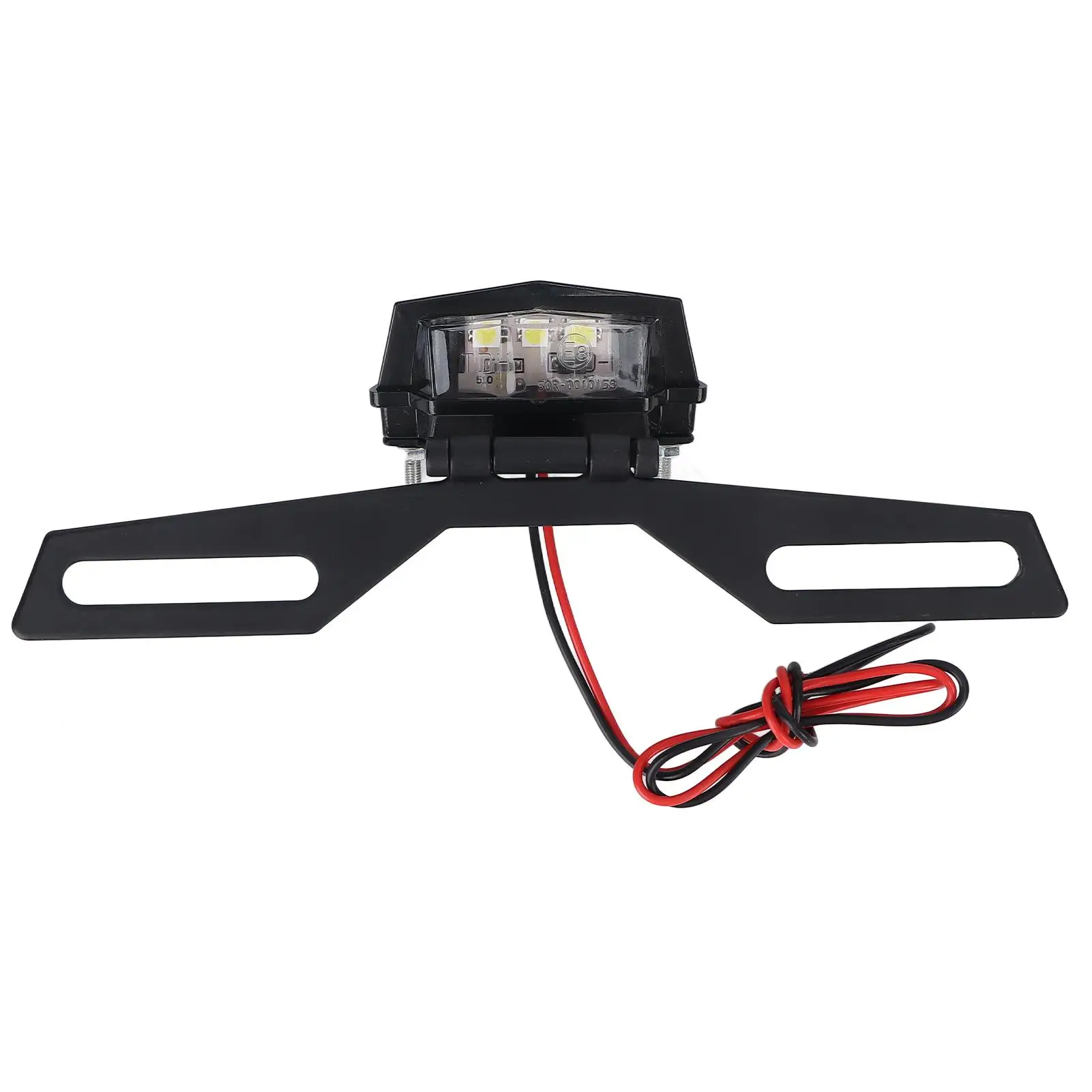 

Держатель заднего фонаря для лицензии, антивозрастной черный железный номерной фонарь, прочный, устойчивый к истиранию для аксессуаров для мотоциклов