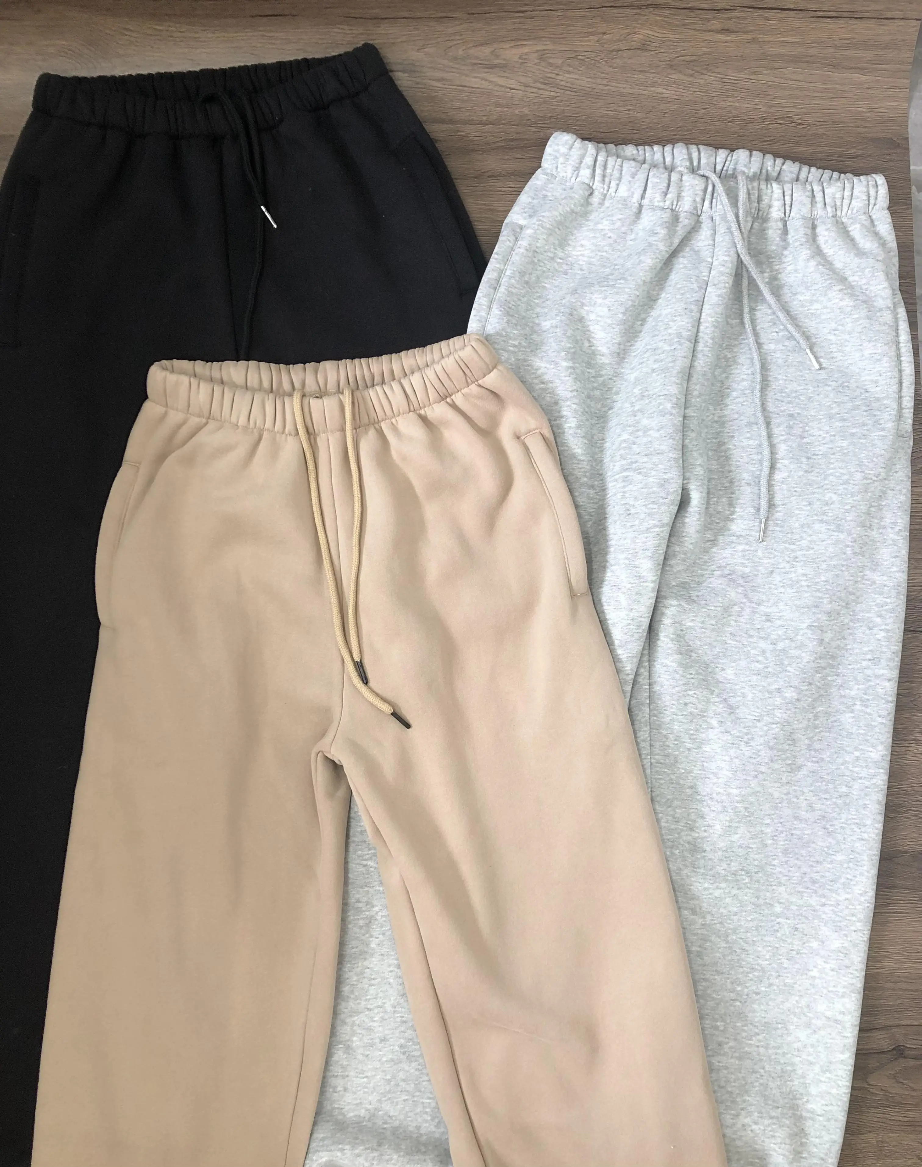 Pantalon de survêtement chaud en polaire pour femmes, sarouel ample, taille haute, jogging, bas Hip Hop pour femmes