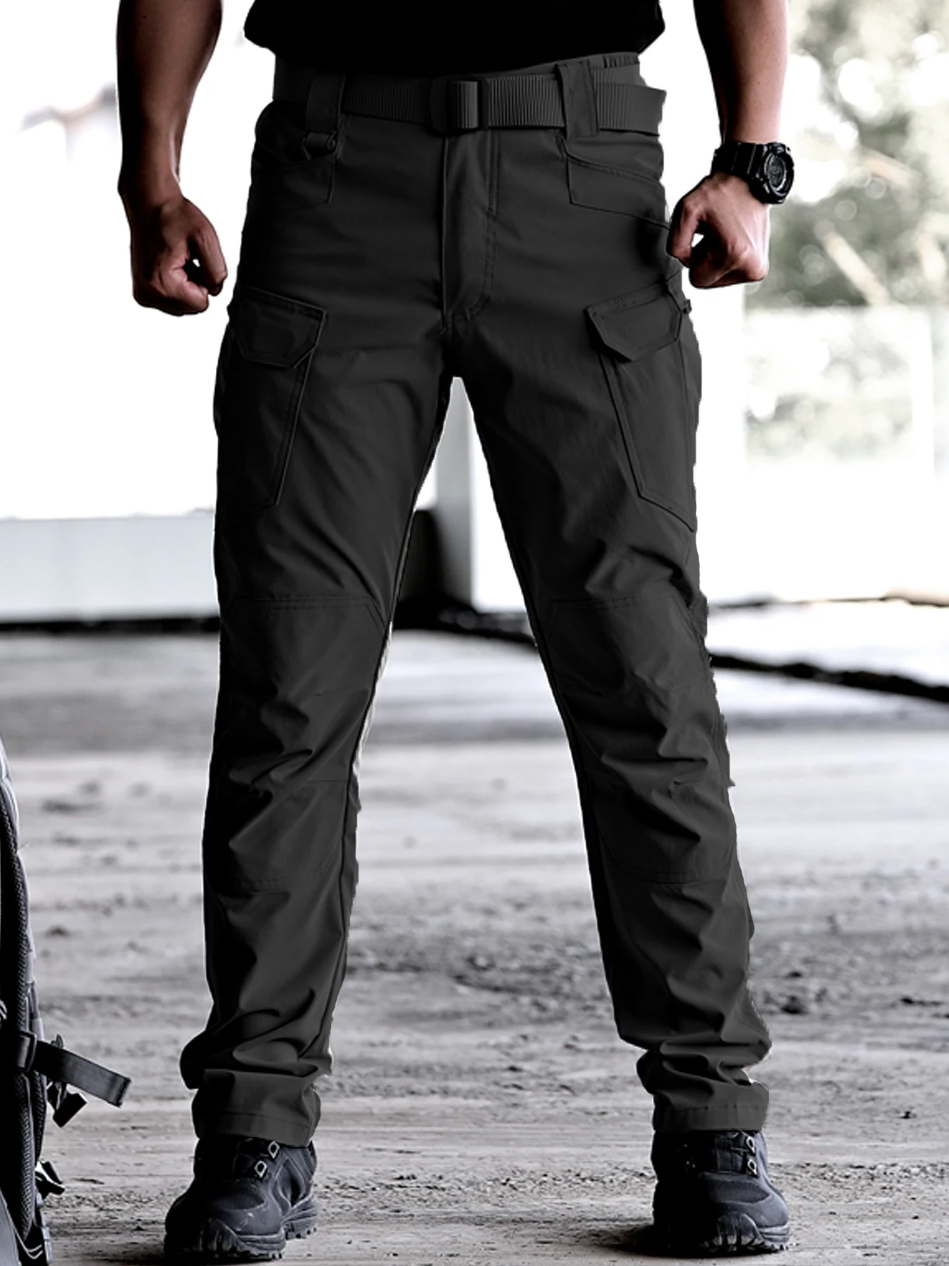

Wear Resistant Work Pant Man Multi-pocket Straight Cargo Trousers Outdoor Jogging Tactical Pants Spring Autumn Casual Trousers