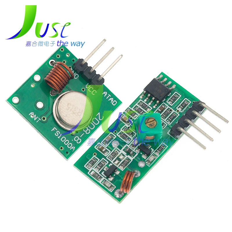 10pair (20pcs) 315Mhz 433Mhz RF Wireless Transmitter Module and Receiver Kit 5V DC Wireless For Arduino Raspberry Pi /ARM/MCU image 5