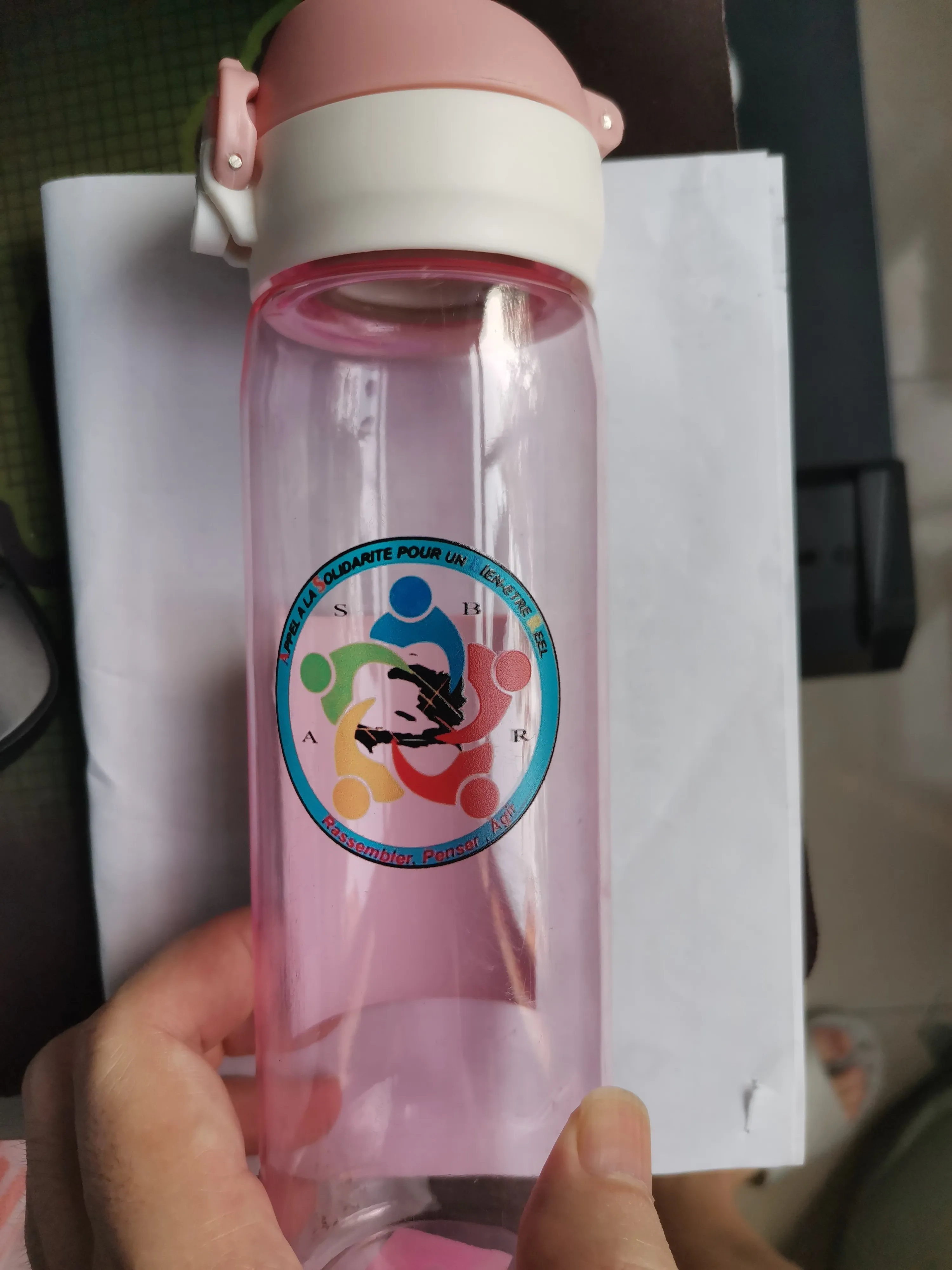 520ml DIY Sports Water Bottles Personalized Outdoor Safety PC Plastic Drinking Cup Girls Use Birth Gift Free Customize Logo Hot