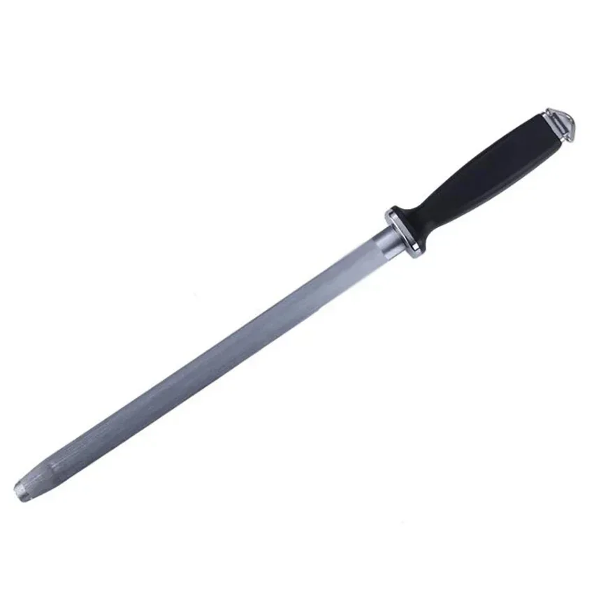 

Anti slip handle 12 Inch Knife Sharpener Rod with Handle and Hanging Hole Kitchen Tool for Knives ceramic sharpening stone