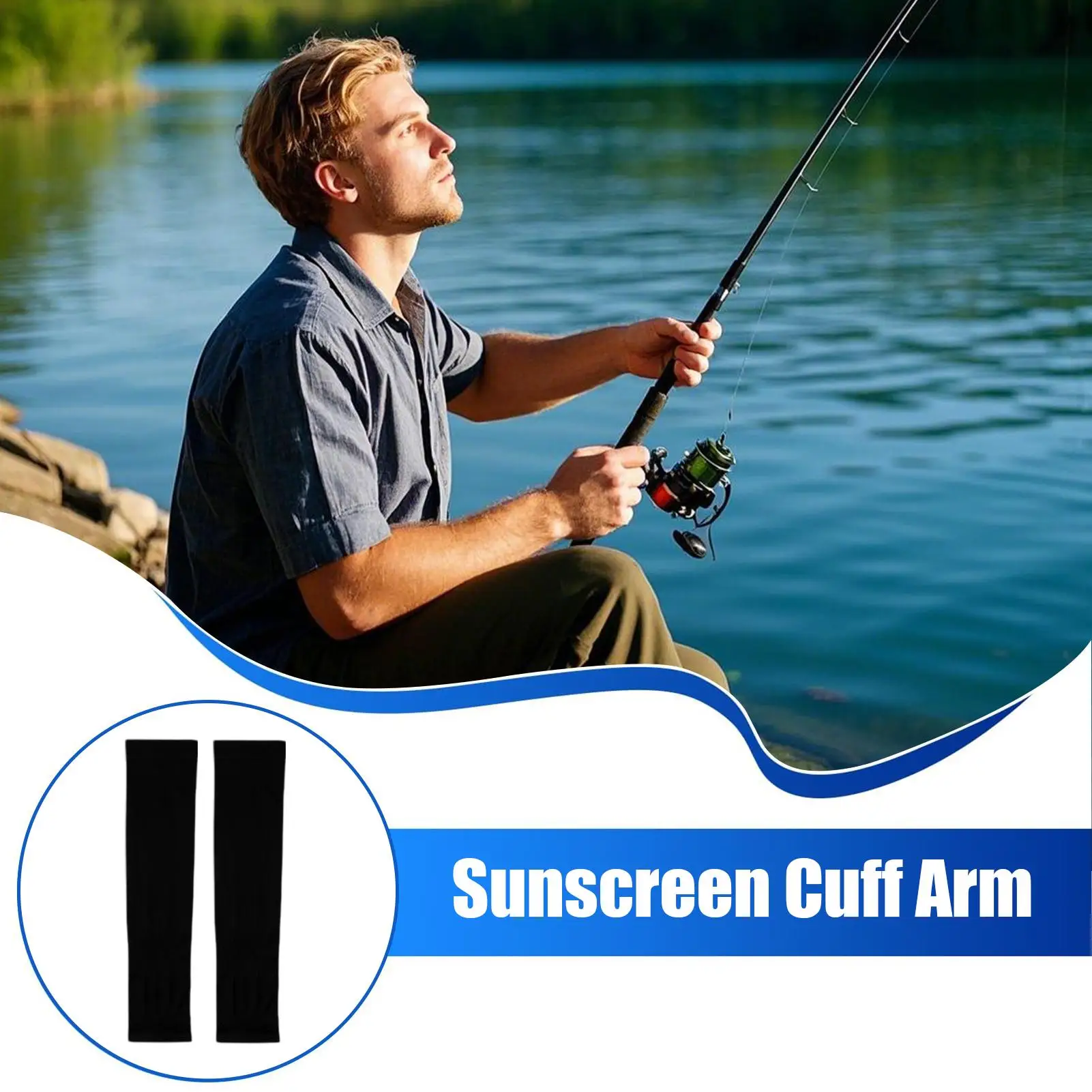 

Outdoor sports sun protection sleeves ice silk gloves Sun Protection Sleeves Elastic Sunburn Protector Breathable Sunscreen