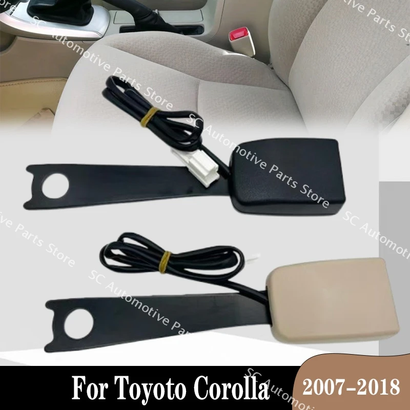 

For Toyoto Corolla 2007-2018 Car Front Seat Belt Plug Seat Belt Buckle Car Seat Belt Lock Fixing Lock Catch Black Beige