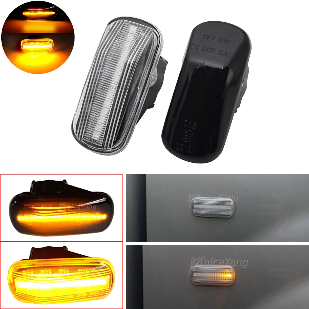 Auto Parts Side Marker Lamp Dynamic LED Turn Signal Lights For Honda CRV Accord Civic Jazz Fit Stream Integra DC5 Odyssey Acura