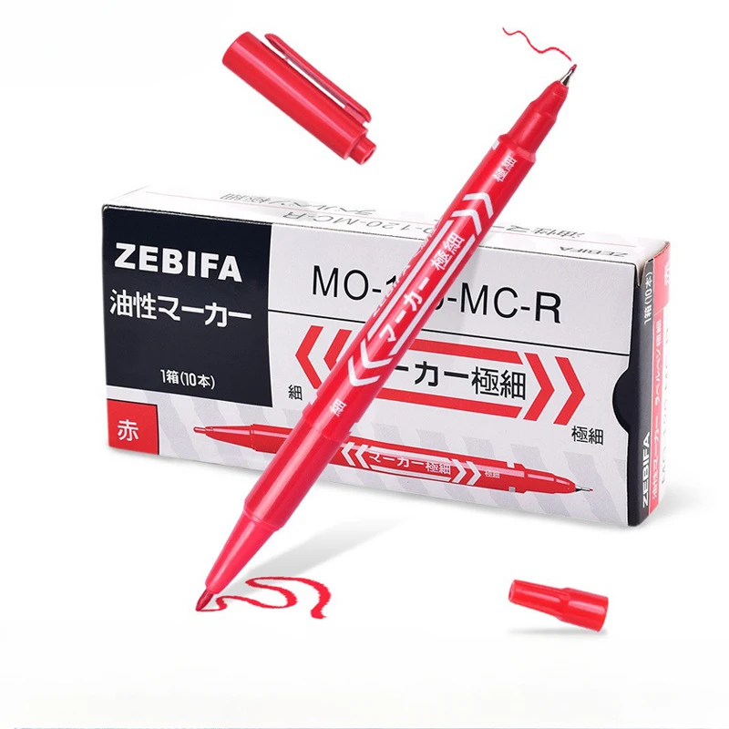1 stücke Schwarz/Blau/Rot Augenbraue Tattoo Haut Marker Stift Werkzeuge Microblading Zubehör Tattoo Marker Stift Permanent Make-Up