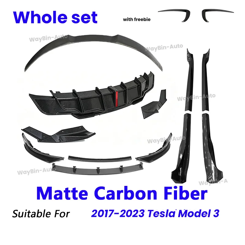テスラ モデル3 Y 2017-2023用 ファストエアロボディキット 光沢