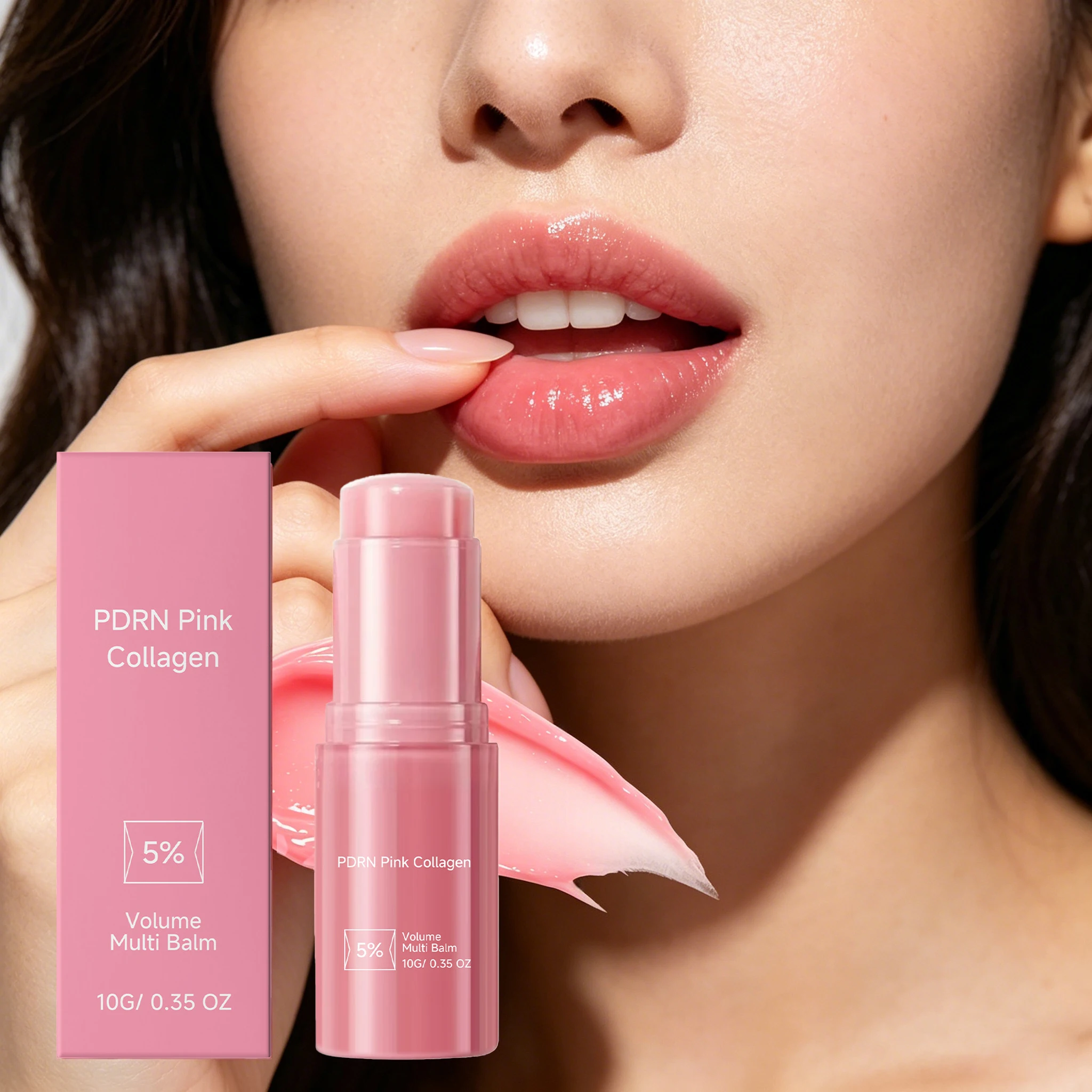 10G Collagen Lip Balm Deep Moisturizing Repairing Lip Skin Enhance Smoothness Restoring Gloss Improve Elasticity Soften Lip Balm