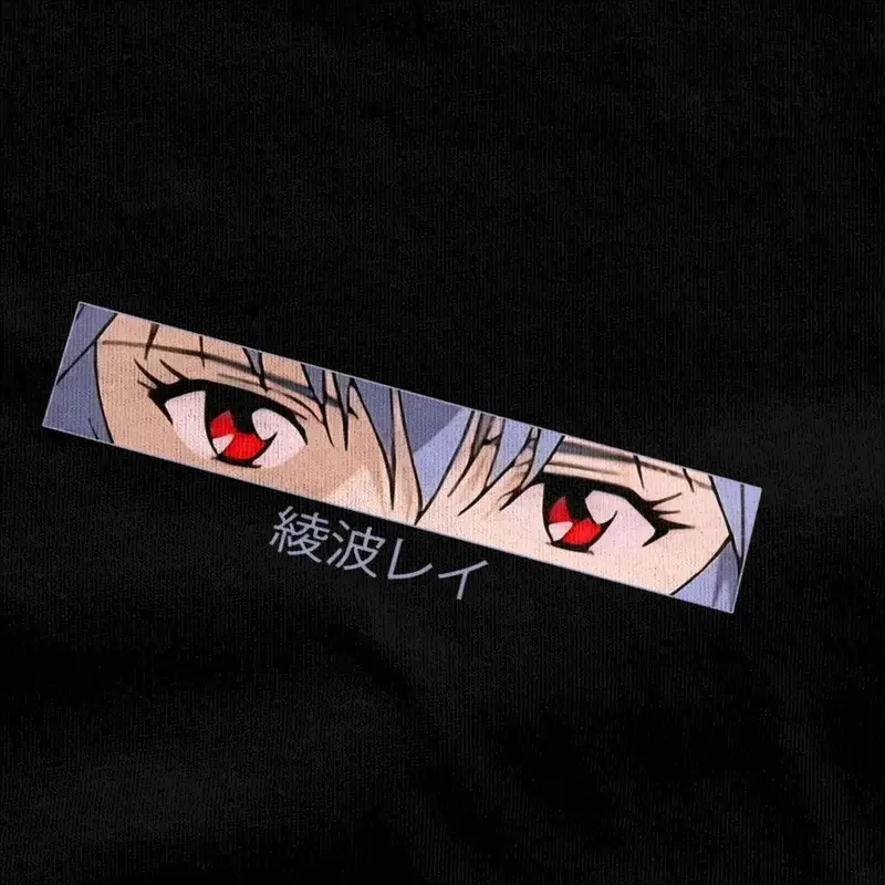 Y2K Men\'S Rei Ayanami Eyes Anime Manga T-Shirts E-Evangelions Cotton Tees Vintage Short Sleeve T Shirt O Neck Tshirt New Arrival