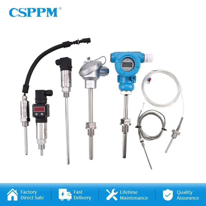 New PPM-WZPB -20-850 Degree Pt100 PT1000 Industrial Temperature Transmitter Sensor 4 20ma Temperature Probe Sensor