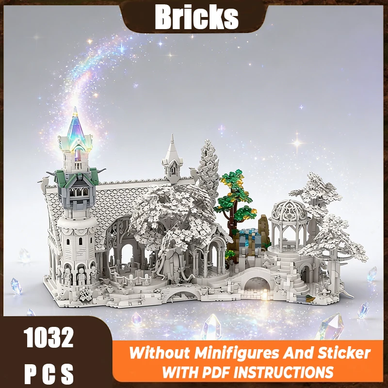 精巧な新製品 MOC 組み立てブロック リングの情景モデル リベンデルセット 拡張技術 モジュール式子供のおもちゃ DIY組み立て