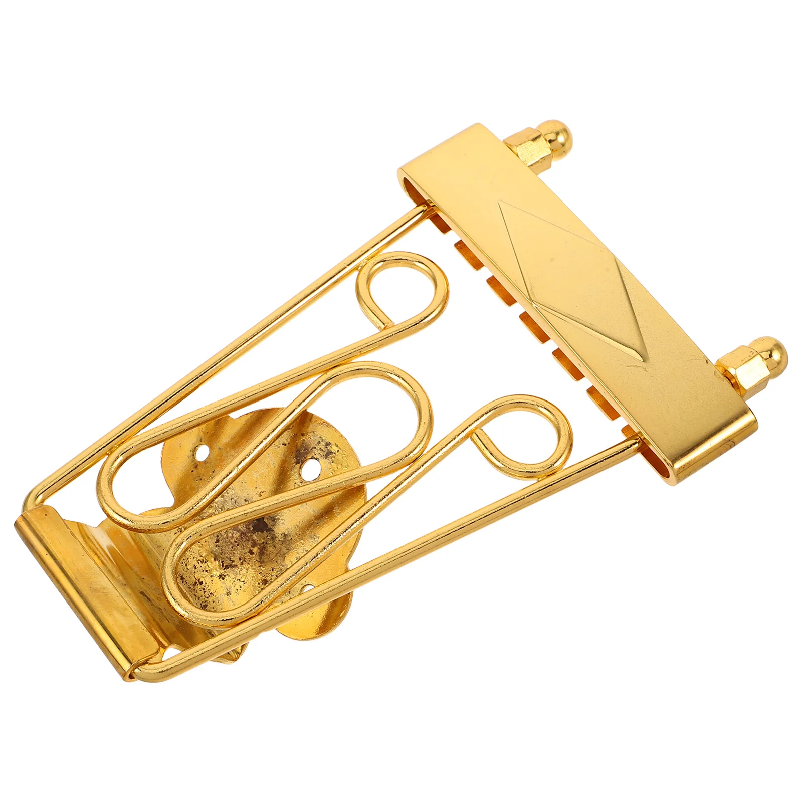 

6 String Tailpiece Gold Finish For Jazz Electric Guitar Replacement Durable Metal Bridge Bass Accessory