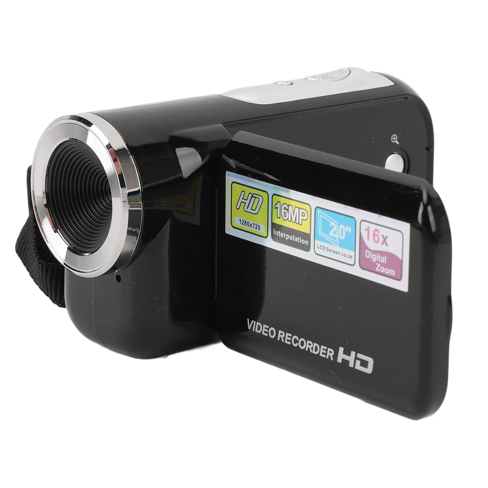 16MP Camcorder 1/4 Inch Threaded Hole 2.0inch Rotatable Screen Video Camera Camcorder 1080P Anti Shake for Life Recording