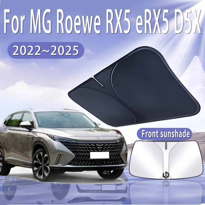 Foldable Car Sun Visor For MG Roewe RX5 eRX5 D5X 2022~2025 MK3 Front Windshield Sunshade Heat Insulation Summer Auto Accessories