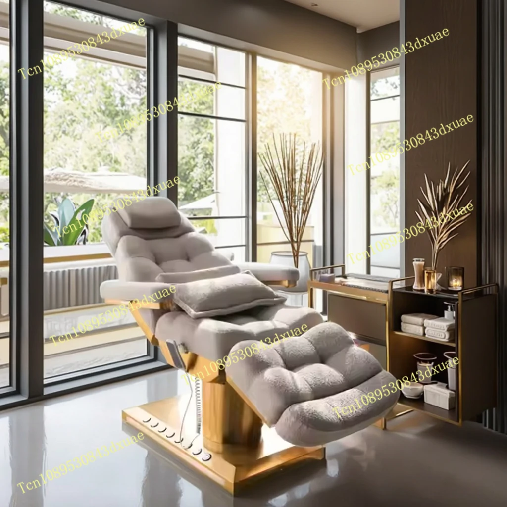 Modern Electric Lash Facial Bed for Beauty Salon Furniture Luxury Massage Tables & Beds Electric Vibrator Massage Bed