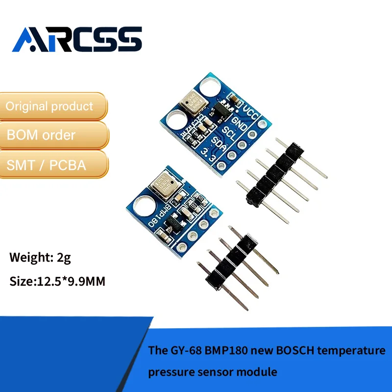5pcs/ The GY-68 BMP180 new BOSCH temperature/pressure sensor module