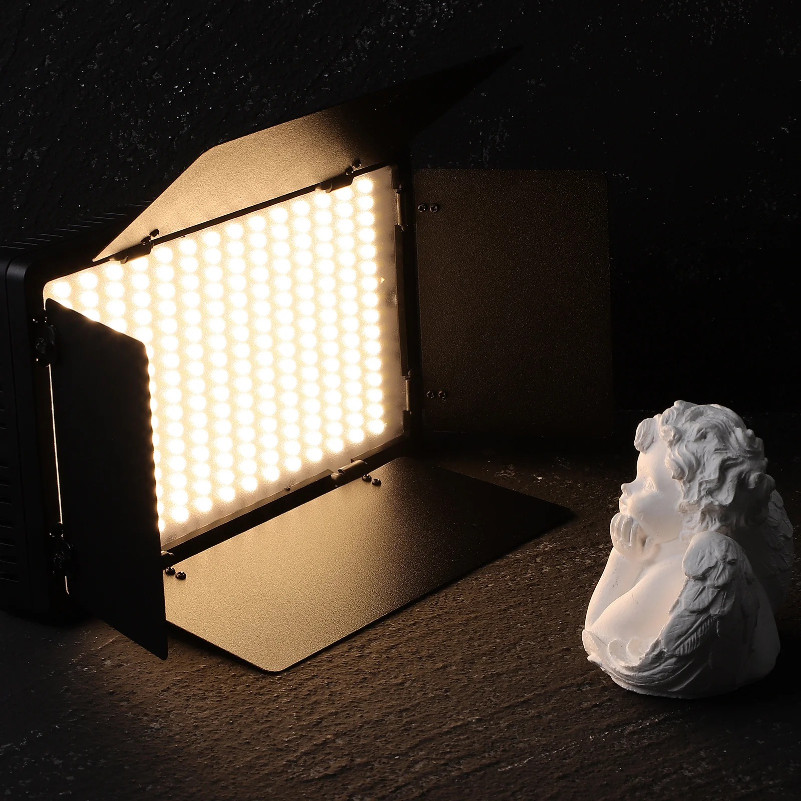 

Led Light Panel For Photography Video Lighting Kit Rechargeable Flat Photo Light With Barn Doors Adjustable Brightness