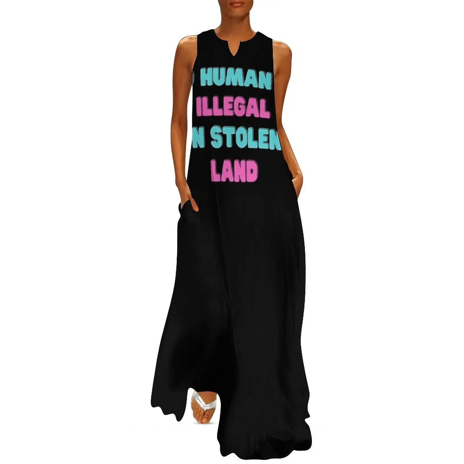 No Human is illegal on Stolen Land| Stolen Lands| Occupied Lands| illegal settlement (Tenth Edition): Long Dress Bride dresses