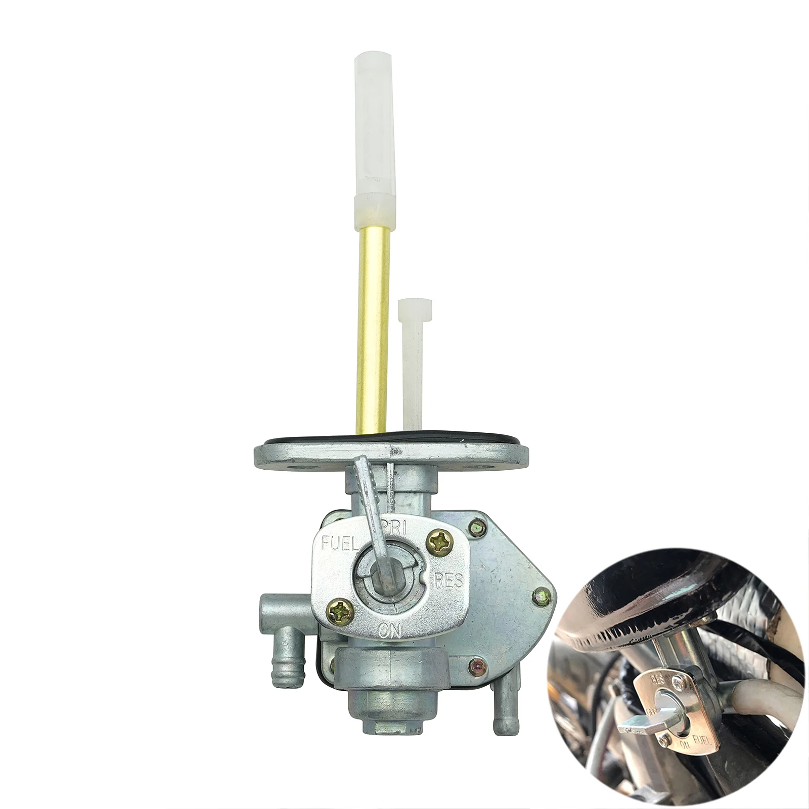 Motorcycle Gas Fuel Tank Switch Valve Petcock Tap Pump For Suzuki Quadsport LT80 LTZ400 Z400 LTZ250 LTF300F GSF600 King Quad ATV