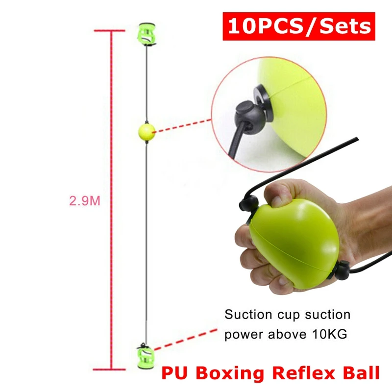 

PU Boxing Reflex Ball Punching Ball Speed Training Fight Ball Reflex Trainer with Strong Vacuum Suckers Fitness Boxing Equipment