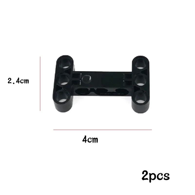 Conector do pino do braço do furo para blocos de construção, peças técnicas, Tijolos Liftarm, Quadro Base compatível, 64179, 39794, 67491, 65803