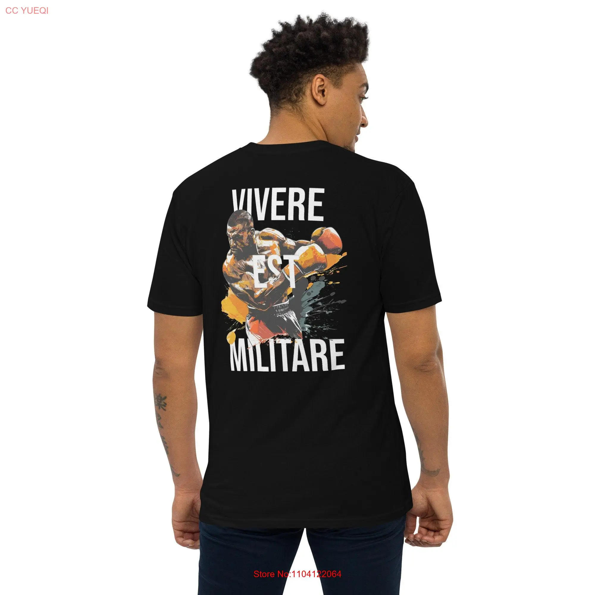 Vivere Est Militare To Live is Fight Motivational Men's Gym Pump Cover T Shirt long or short sleeves