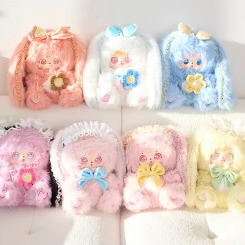 

Genuine Samuel Rabbit Elf Series Mystery Box Blind Box Cute Soft Bunny Vinyl Plush Doll 6 Regular 1 Hidden Bag Pendant Kids Gift