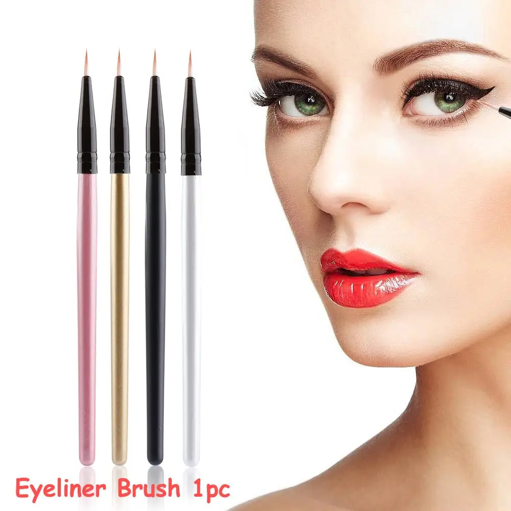Wooden handle Cosmetic Makeup Lipliner Eyeshadow Applicator Eyelash Extension Tools Eyeliner Brush