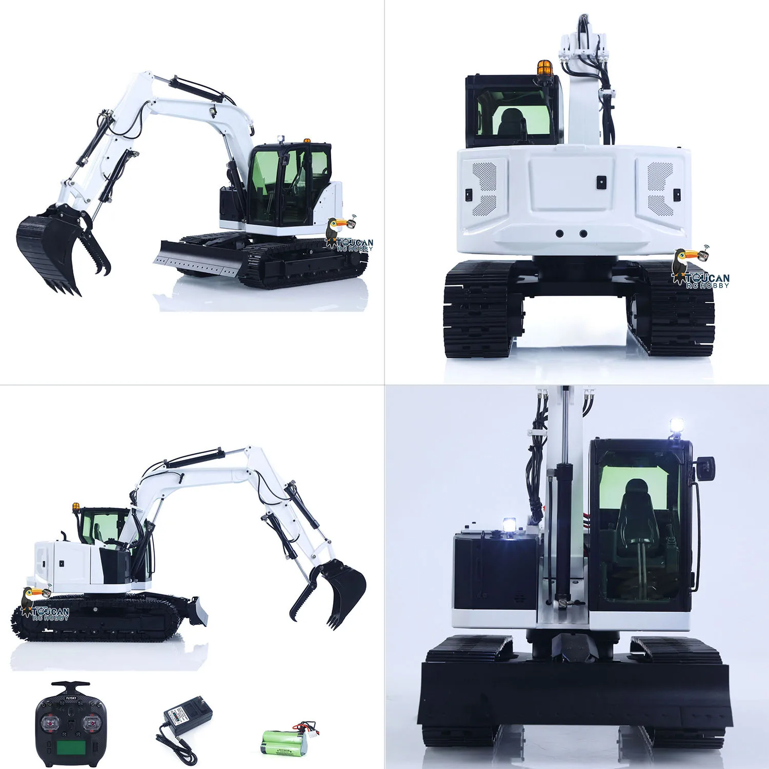 

C308 Металл 1:14 Гидравлический экскаватор с дистанционным управлением, 4-ходовой клапан, радиоуправляемый экскаватор, инженерная модель автомобиля, готовые к бегу игрушки