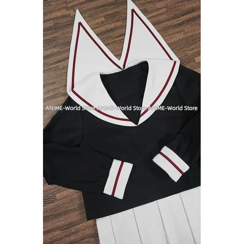 

2025 22 High Quality Anime Cardcaptor Cosplay Costume Kinomoto Sakura Li Syaoran School Uniform Outfit Dress Halloween Co