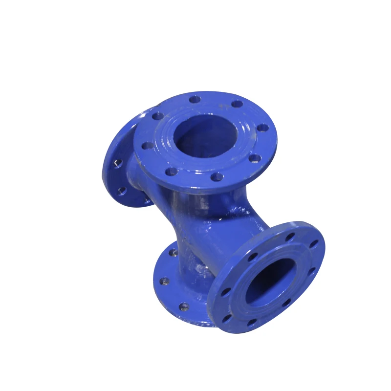 ISO2531/EN545 DCI ductile iron fittings cross for sewage pipe fittings