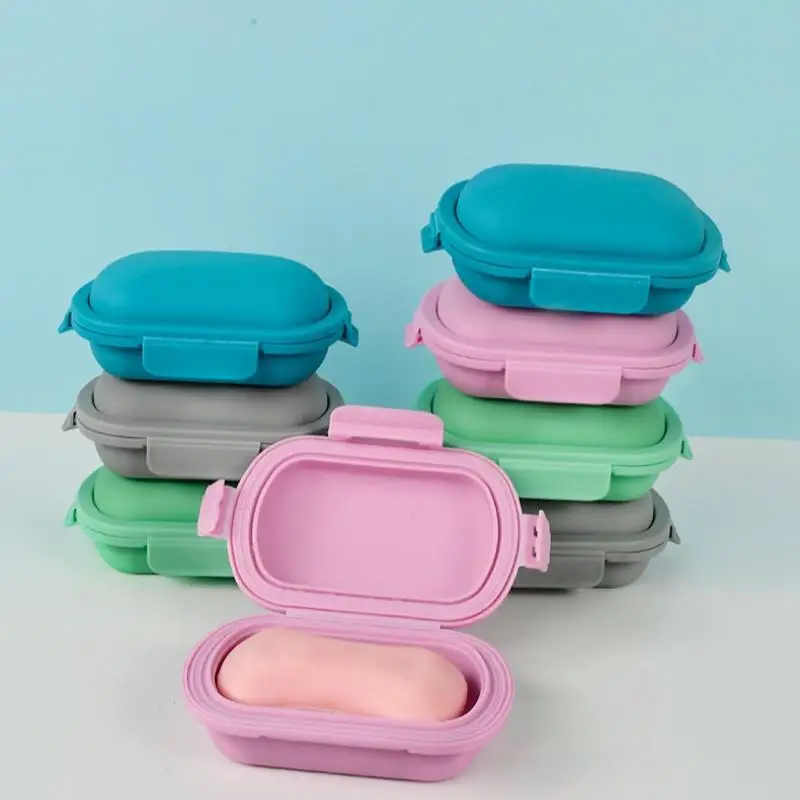 Secure Flip Top Soap Dish for Travel No More Leaks or Messy Bags